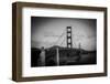 Golden Gate Bridge B&W-caseyandjoanna-Framed Photographic Print