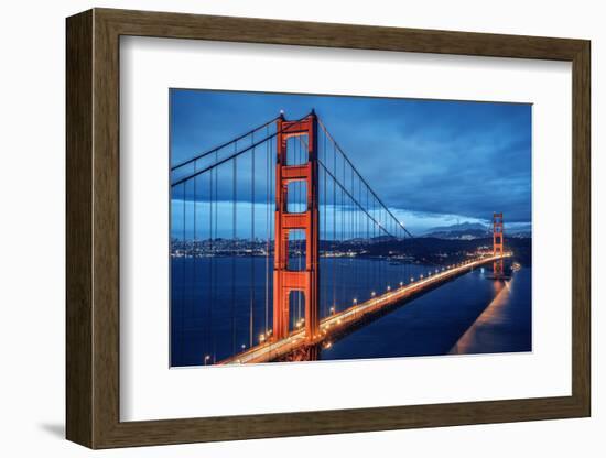 Golden Gate Bridge, Blue Hour-prochasson-Framed Photographic Print