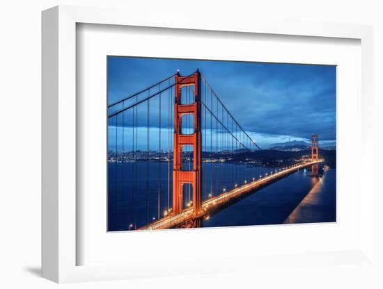 Golden Gate Bridge, Blue Hour-prochasson-Framed Photographic Print