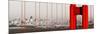 Golden Gate Bridge Closeup Panorama in San Francisco as the Famous Landmark.-Songquan Deng-Mounted Photographic Print