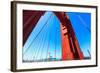 Golden Gate Bridge Detail in San Francisco California USA-holbox-Framed Photographic Print