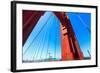 Golden Gate Bridge Detail in San Francisco California USA-holbox-Framed Photographic Print