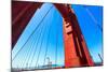 Golden Gate Bridge Detail in San Francisco California USA-holbox-Mounted Photographic Print