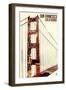 Golden Gate Bridge Double Exposure - San Francisco, CA-Lantern Press-Framed Art Print