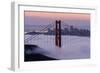 Golden Gate Bridge, Fog, San Francisco, California-Marco Isler-Framed Photographic Print