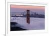 Golden Gate Bridge, Fog, San Francisco, California-Marco Isler-Framed Photographic Print