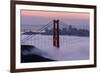 Golden Gate Bridge, Fog, San Francisco, California-Marco Isler-Framed Photographic Print