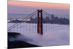 Golden Gate Bridge, Fog, San Francisco, California-Marco Isler-Mounted Photographic Print