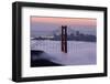 Golden Gate Bridge, Fog, San Francisco, California-Marco Isler-Framed Photographic Print