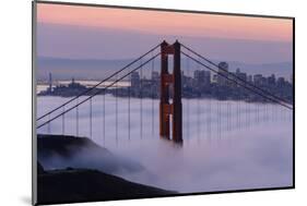 Golden Gate Bridge, Fog, San Francisco, California-Marco Isler-Mounted Photographic Print