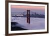 Golden Gate Bridge, Fog, San Francisco, California-Marco Isler-Framed Photographic Print