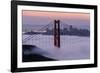 Golden Gate Bridge, Fog, San Francisco, California-Marco Isler-Framed Photographic Print