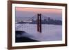 Golden Gate Bridge, Fog, San Francisco, California-Marco Isler-Framed Photographic Print