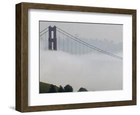 Golden Gate Bridge Fog-Paul Sakuma-Framed Photographic Print