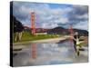Golden Gate Bridge, Fort Point, National Recreation Area, San Francisco, California, Usa-Walter Bibikow-Stretched Canvas