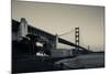 Golden Gate Bridge from Fort Point at Dawn, Golden Gate National Recreation Area-null-Mounted Photographic Print