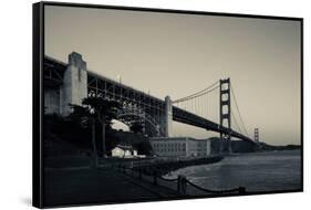 Golden Gate Bridge from Fort Point at Dawn, Golden Gate National Recreation Area-null-Framed Stretched Canvas