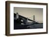 Golden Gate Bridge from Fort Point at Dawn, Golden Gate National Recreation Area-null-Framed Photographic Print