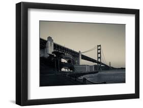 Golden Gate Bridge from Fort Point at Dawn, Golden Gate National Recreation Area-null-Framed Photographic Print