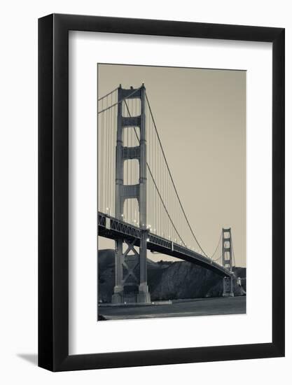 Golden Gate Bridge from Fort Point at Dawn, Golden Gate National Recreation Area-null-Framed Photographic Print