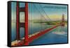 Golden Gate Bridge from Marin Shore - San Francisco, CA-Lantern Press-Framed Stretched Canvas