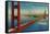 Golden Gate Bridge from Marin Shore - San Francisco, CA-Lantern Press-Framed Stretched Canvas