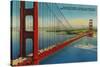 Golden Gate Bridge from Marin Shore - San Francisco, CA-Lantern Press-Stretched Canvas