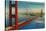 Golden Gate Bridge from Marin Shore - San Francisco, CA-Lantern Press-Stretched Canvas