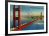 Golden Gate Bridge from Marin Shore - San Francisco, CA-Lantern Press-Framed Premium Giclee Print