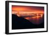 Golden Gate Bridge Glow, Early Morning Hours San Francisco-Vincent James-Framed Photographic Print