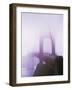 Golden Gate Bridge in fog, San Francisco, California, USA-null-Framed Photographic Print