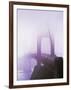 Golden Gate Bridge in fog, San Francisco, California, USA-null-Framed Photographic Print