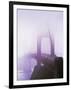 Golden Gate Bridge in fog, San Francisco, California, USA-null-Framed Photographic Print