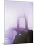 Golden Gate Bridge in fog, San Francisco, California, USA-null-Mounted Photographic Print