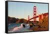 Golden Gate Bridge in San Francisco at Sunset-Andy777-Framed Stretched Canvas