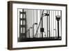 Golden Gate Bridge in Silhouette-Christian Peacock-Framed Giclee Print