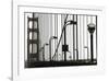 Golden Gate Bridge in Silhouette-Christian Peacock-Framed Giclee Print