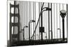 Golden Gate Bridge in Silhouette-Christian Peacock-Mounted Giclee Print