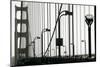 Golden Gate Bridge in Silhouette-Christian Peacock-Mounted Art Print