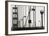 Golden Gate Bridge in Silhouette-Christian Peacock-Framed Art Print