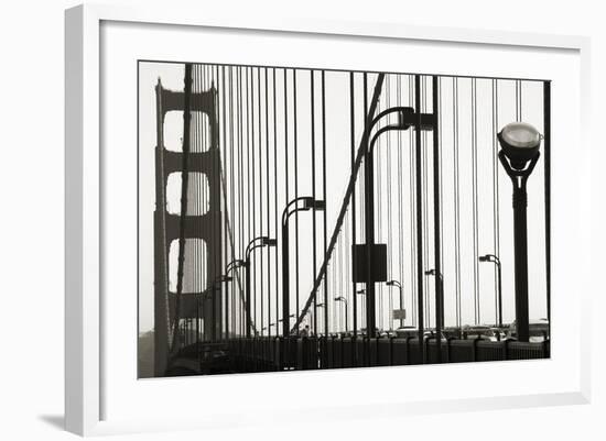 Golden Gate Bridge in Silhouette-Christian Peacock-Framed Art Print