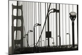 Golden Gate Bridge in Silhouette-Christian Peacock-Mounted Art Print