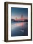 Golden Gate Bridge in sunset-Belinda Shi-Framed Photographic Print