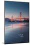 Golden Gate Bridge in sunset-Belinda Shi-Mounted Photographic Print