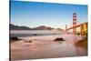 Golden Gate Bridge in sunset-Belinda Shi-Stretched Canvas