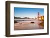 Golden Gate Bridge in sunset-Belinda Shi-Framed Photographic Print