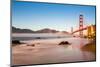 Golden Gate Bridge in sunset-Belinda Shi-Mounted Photographic Print