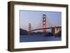 Golden Gate Bridge, in the Evening, California, San Francisco-Marco Isler-Framed Photographic Print