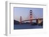 Golden Gate Bridge, in the Evening, California, San Francisco-Marco Isler-Framed Photographic Print