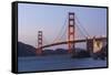 Golden Gate Bridge, in the Evening, California, San Francisco-Marco Isler-Framed Stretched Canvas
